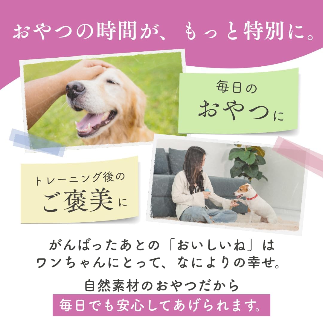 犬用おやつ 国産 無添加 SAGARA ナチュラパウズ 米粉クッキー, 紫いも味, 全犬種用, 40g