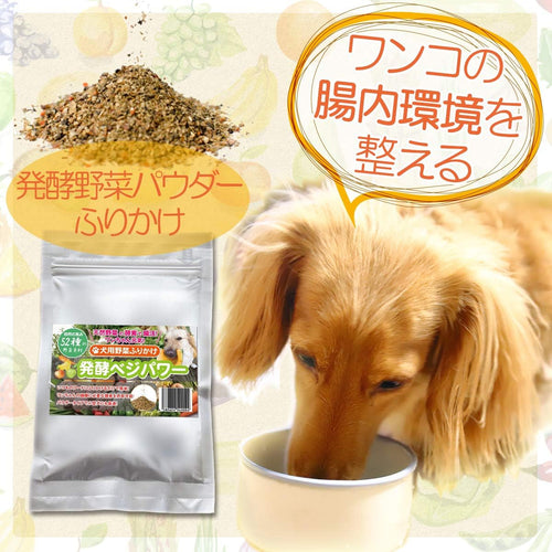 犬用ふりかけ 発酵ベジパワー 無添加 国産 52種の発酵野菜酵素(100g)